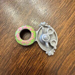 Fisher Price Loving Family Dollhouse Music Table Centerpiece Wreath Tea Tray